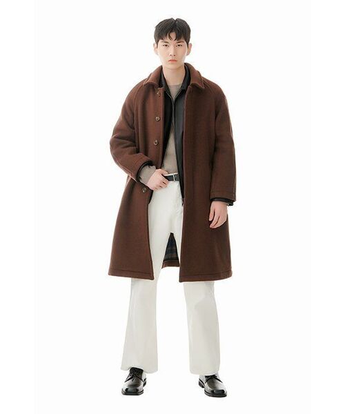 MUSINSA STANDARD(ムシンサスタンダード)の「ミニマルクルーネックニット【ヘッダーベージュ】(ニット/セーター・メンズ・その他・LARGE/X-LARGE/XX-LARGE/SMALL/MEDIUM)」の13枚目の写真