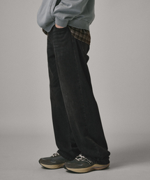 Verdnt（バーダント）の「Premium Semi-Wide Spandex Denim Pants [Black]（デニムパンツ・レディース）」