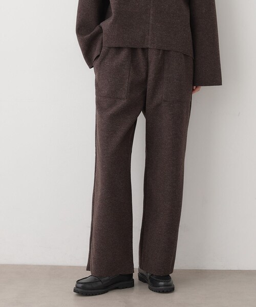 Dessin(デッサン)の「【セットアップ可/洗える】メルトンリラクシーパンツ(その他パンツ・レディース・ナチュラル/ブラウン系その他・00/01/02/03)」の1枚目の写真