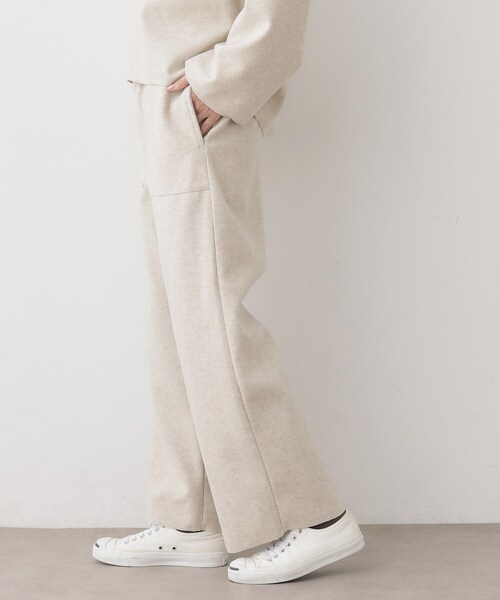 Dessin(デッサン)の「【セットアップ可/洗える】メルトンリラクシーパンツ(その他パンツ・レディース・ナチュラル/ブラウン系その他・00/01/02/03)」の8枚目の写真