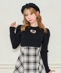フロントオープンパワショルニット