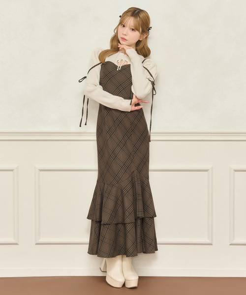 apres jour(アプレジュール)の「フロントオープンパワショルニット(ニット/セーター・レディース・ボルドー/アイボリー/ブラック・フリー/X-LARGE)」の12枚目の写真