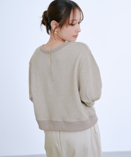 COHINA(コヒナ)の「2wayラメスウェット 【低身長・小柄女性】(スウェット・レディース・グレー/ブラック/ベージュ・ONE SIZE)」の11枚目の写真