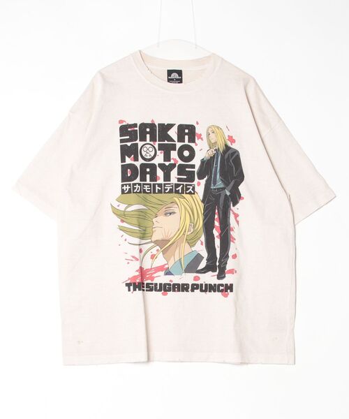 THE SUGAR PUNCH（ザシュガーパンチ）の「THE SUGAR PUNCH/ザ シュガー パンチ/SAKAMOTO DAYS S/S T-Shirt (SHISHIBA)（Tシャツ/カットソー・メンズ・ブラック/ホワイト・L/XL）」の2枚目の写真