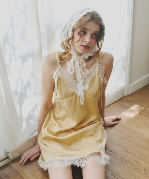 ワンピース idem sensual satin cami onepiece sensual satin cami onepiece – idem
