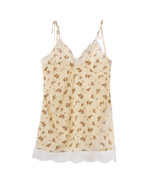 idem（イデム）の「sensual satin cami onepiece / レース付きサテンキャミワンピース（ワンピース・レディース・イエロー/ブラック/アイボリー・FREE）」の21枚目の写真