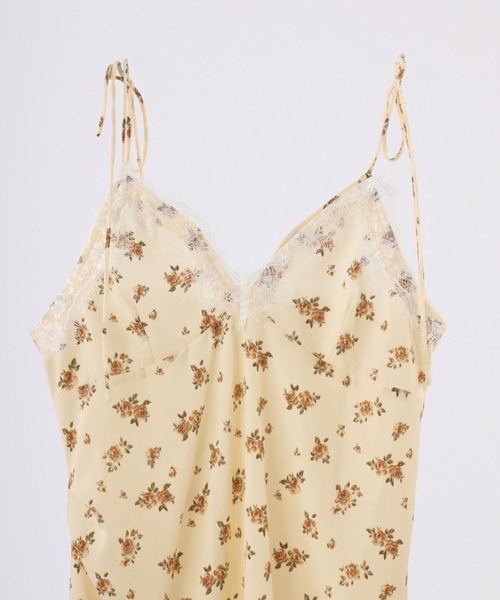 idem（イデム）の「sensual satin cami onepiece / レース付きサテンキャミワンピース（ワンピース・レディース・イエロー/ブラック/アイボリー・FREE）」の22枚目の写真