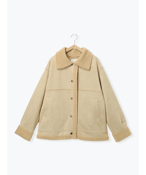 ehka sopo（エヘカソポ）の「エコムートンジャケット（その他アウター・レディース・ブラウン/ベージュ/モカ・F）」の17枚目の写真