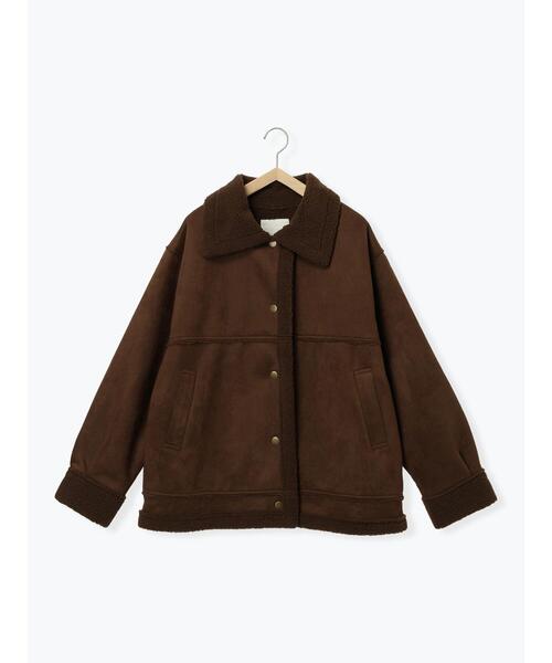 ehka sopo（エヘカソポ）の「エコムートンジャケット（その他アウター・レディース・ブラウン/ベージュ/モカ・F）」の19枚目の写真