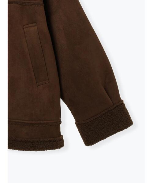 ehka sopo（エヘカソポ）の「エコムートンジャケット（その他アウター・レディース・ブラウン/ベージュ/モカ・F）」の22枚目の写真