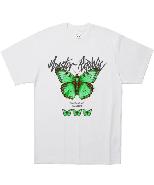 MONSTER REPUBLIC(モンスターリパブリック)の「バタフライケリーグリーンTシャツホワイト(Tシャツ/カットソー・レディース・その他・LARGE/MEDIUM/SMALL/X-LARGE)」の1枚目の写真