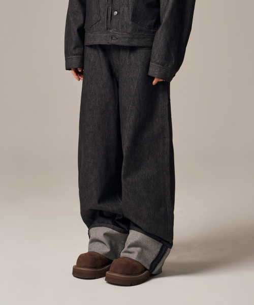 IDWS(アイドンワナセル)の「Bolly Roll Up Raw Denim Pants Black(デニムパンツ・レディース・その他・2/0/1)」の1枚目の写真