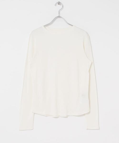 セール】コットンカシミヤクルーネックカットソー（Tシャツ/カットソー