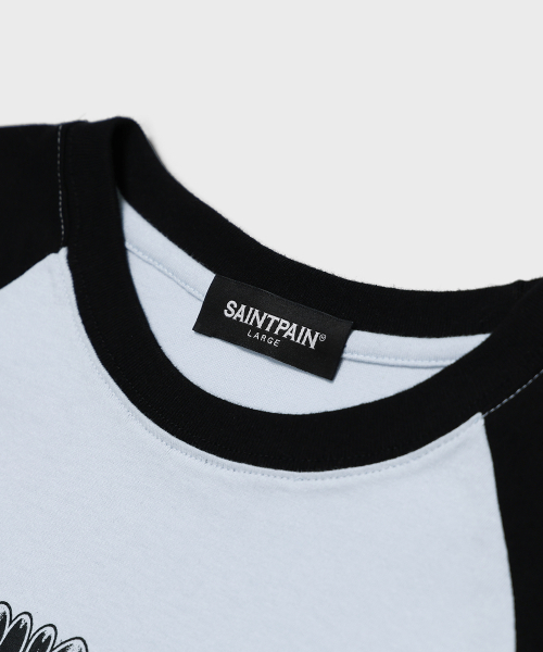 SAINTPAIN(セイントペイン)の「SPピジョンラグラン半袖Tシャツブルー(Tシャツ/カットソー・レディース・その他・MEDIUM/LARGE)」の3枚目の写真