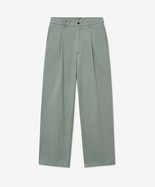 LADY VOLUME（レディーボリューム）の「[ALL-SEASON] PINTUCK COTTON STRAIGHT PANTS_MINT（その他パンツ・レディース・その他・SMALL/MEDIUM）」の2枚目の写真
