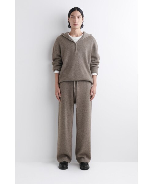 ニットメリノヤクジップアップフーディー