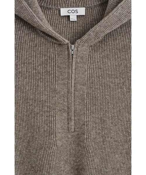 ニットメリノヤクジップアップフーディー（パーカー）｜COS（コス）の