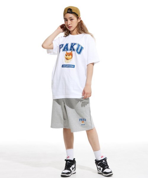 CREAM SODA LAB（クリームソーダラボ）の「パク ロゴ トレーニング ショートパンツ グレー ブルー（その他パンツ・メンズ・その他・MEDIUM/X-LARGE/LARGE）」の7枚目の写真
