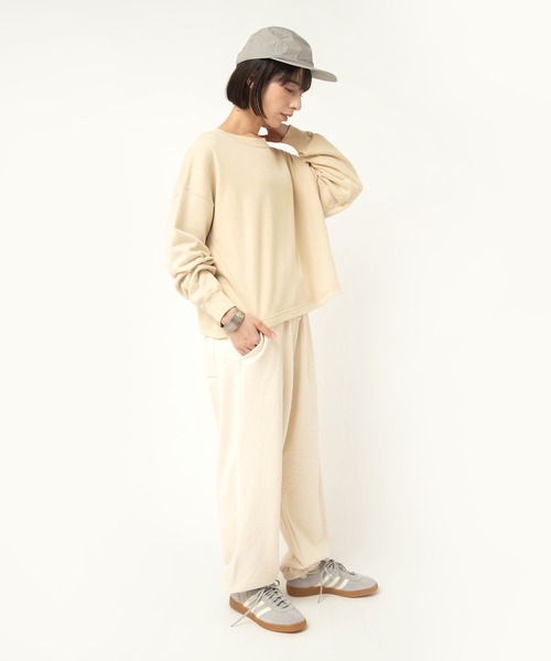 RNA-N(アールエヌエーエヌ)の「M2593 裏起毛パイルユーズドライクプルオーバー(Tシャツ/カットソー・レディース・ライトブルー/ライトベージュ/ライトグレー・FREE)」の17枚目の写真