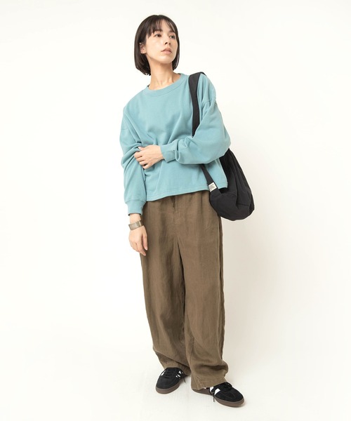RNA-N(アールエヌエーエヌ)の「M2593 裏起毛パイルユーズドライクプルオーバー(Tシャツ/カットソー・レディース・ライトブルー/ライトベージュ/ライトグレー・FREE)」の19枚目の写真