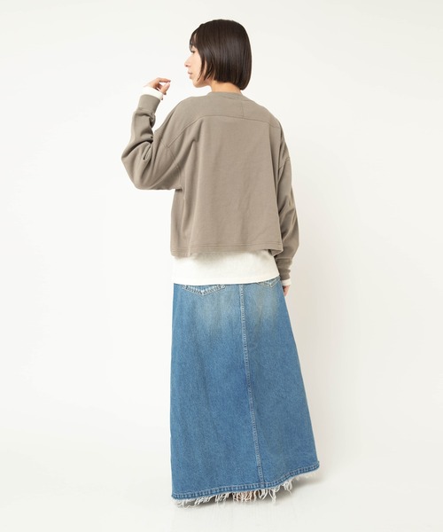 RNA-N(アールエヌエーエヌ)の「M2593 裏起毛パイルユーズドライクプルオーバー(Tシャツ/カットソー・レディース・ライトブルー/ライトベージュ/ライトグレー・FREE)」の14枚目の写真