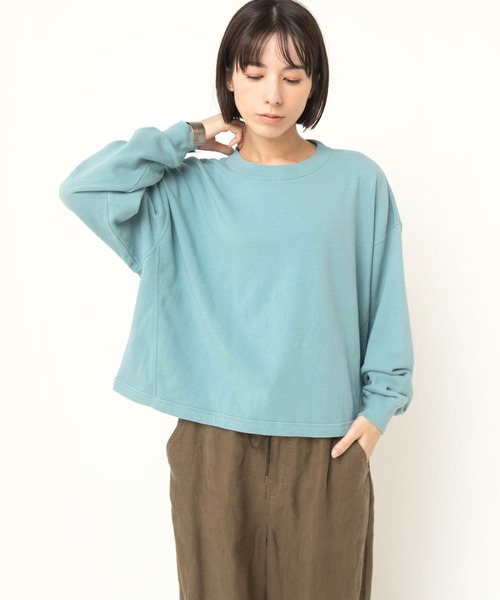 RNA-N(アールエヌエーエヌ)の「M2593 裏起毛パイルユーズドライクプルオーバー(Tシャツ/カットソー・レディース・ライトブルー/ライトベージュ/ライトグレー・FREE)」の9枚目の写真