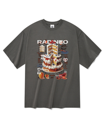 ケーキ 半袖Tシャツ グレー