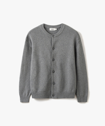 ソフトベーシックラウンドカーディガングレー COOSCD020GRAY