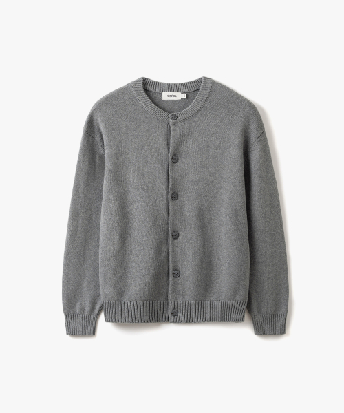 Софт-велюровый лоунж кардиган реглан COOSCD020GRAY