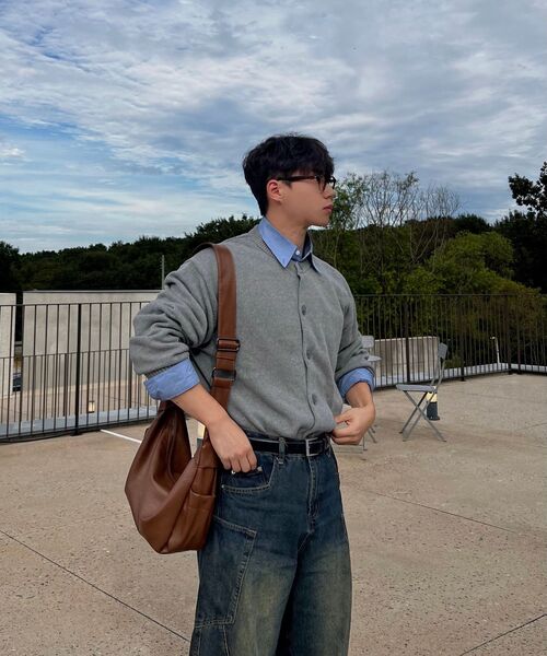 COSTUME O’CLOCK(コスチュームオクロック)の「ソフトベーシックラウンドカーディガングレー COOSCD020GRAY(カーディガン/ボレロ・メンズ・その他・SMALL/MEDIUM/LARGE)」の7枚目の写真