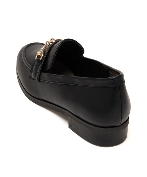 JELLY BEANS(ジェリービーンズ)の「ゴールドビットローファー(211-59362)JELLY BEANS(ジェリービーンズ)(ローファー・レディース・ブラック・22.5/23/23.5/24/24.5)」の3枚目の写真