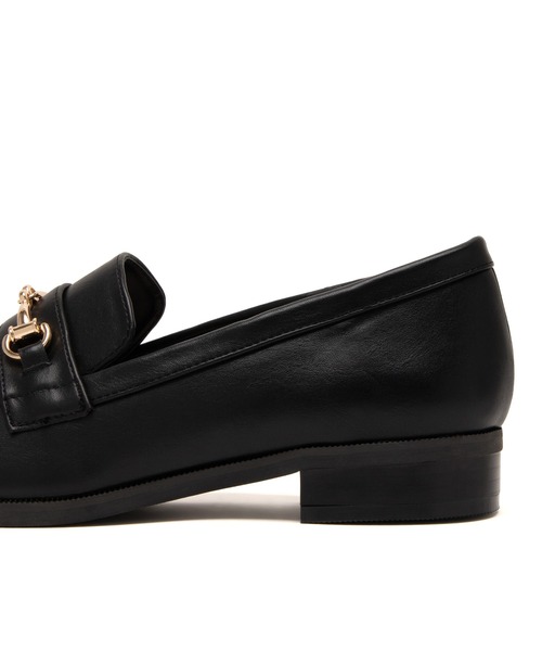 JELLY BEANS(ジェリービーンズ)の「ゴールドビットローファー(211-59362)JELLY BEANS(ジェリービーンズ)(ローファー・レディース・ブラック・22.5/23/23.5/24/24.5)」の5枚目の写真