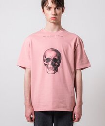 クリアスカルプリンティングTシャツコーラルピンク