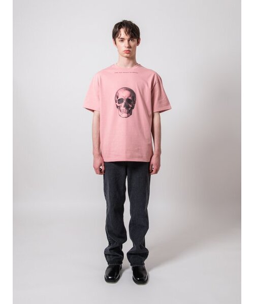 SSIN AND LEE(シンアンドリー)の「クリアスカルプリンティングTシャツコーラルピンク(Tシャツ/カットソー・メンズ・その他・LARGE/MEDIUM)」の2枚目の写真