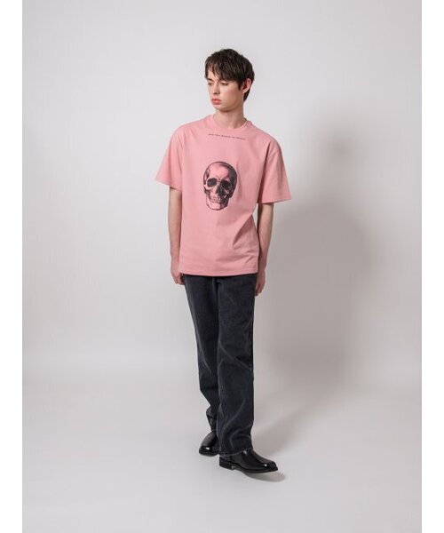 SSIN AND LEE(シンアンドリー)の「クリアスカルプリンティングTシャツコーラルピンク(Tシャツ/カットソー・メンズ・その他・LARGE/MEDIUM)」の4枚目の写真