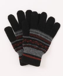 yield（イールド）の「【yield select】ノルディック柄 ボーダー手袋 YW18GV（手袋）」