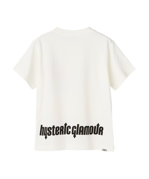 JOEY HYSTERIC（ジョーイヒステリック）の「HYS FLARE LOGO 半袖Tシャツ（Tシャツ/カットソー・キッズ・ホワイト系その他2/ブラック・MEDIUM/SMALL）」の3枚目の写真