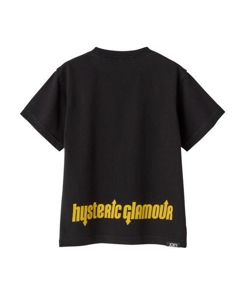 JOEY HYSTERIC（ジョーイヒステリック）の「HYS FLARE LOGO 半袖Tシャツ（Tシャツ/カットソー・キッズ・ホワイト系その他2/ブラック・MEDIUM/SMALL）」の4枚目の写真