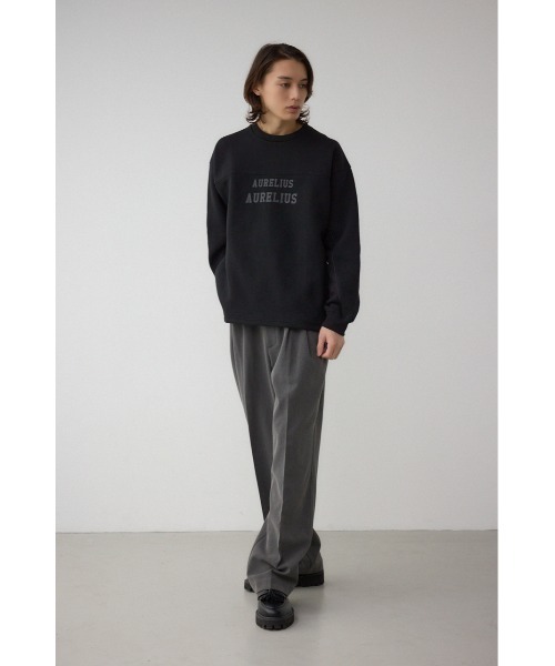 AZUL by moussy（アズールバイマウジー）の「裏起毛パイピングデザイントップス（スウェット・メンズ・ブラック/ダークネイビー/杢グレー・LARGE/MEDIUM）」の12枚目の写真