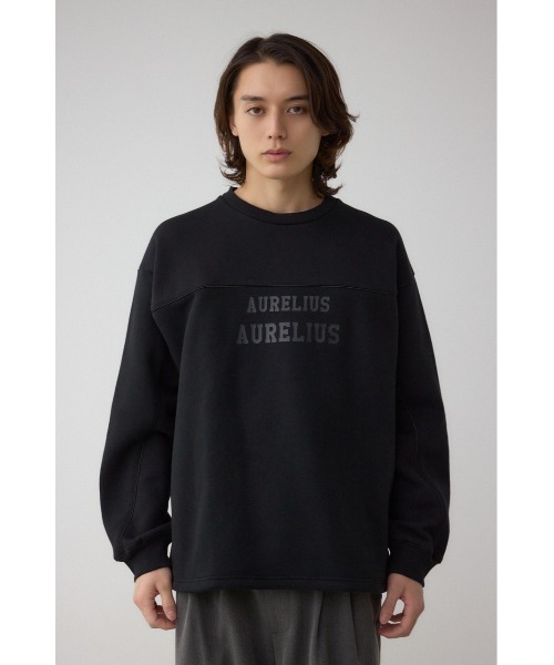 AZUL by moussy（アズールバイマウジー）の「裏起毛パイピングデザイントップス（スウェット・メンズ・ブラック/ダークネイビー/杢グレー・LARGE/MEDIUM）」の13枚目の写真