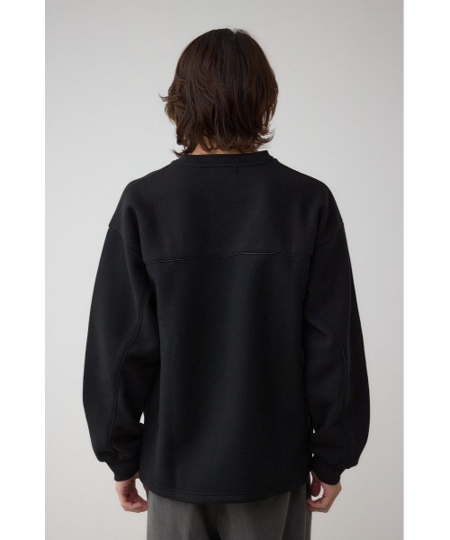 AZUL by moussy（アズールバイマウジー）の「裏起毛パイピングデザイントップス（スウェット・メンズ・ブラック/ダークネイビー/杢グレー・LARGE/MEDIUM）」の15枚目の写真