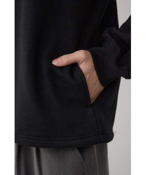 AZUL by moussy（アズールバイマウジー）の「裏起毛パイピングデザイントップス（スウェット・メンズ・ブラック/ダークネイビー/杢グレー・LARGE/MEDIUM）」の20枚目の写真