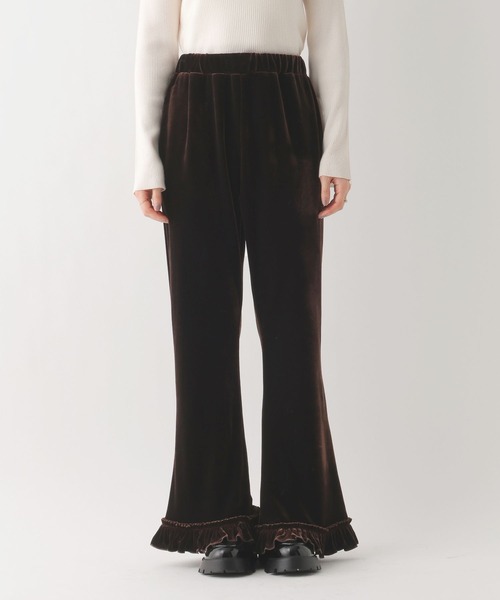 Heather（ヘザー）の「ベロアフリルパンツ　639599（その他パンツ・レディース・ブラウン/ブラック・FREE）」の14枚目の写真