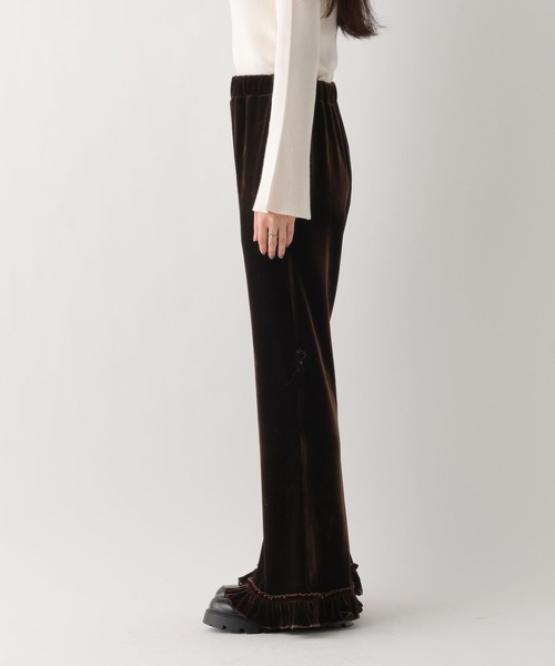 Heather（ヘザー）の「ベロアフリルパンツ　639599（その他パンツ・レディース・ブラウン/ブラック・FREE）」の15枚目の写真