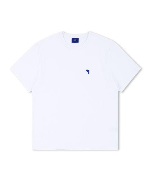DOLPHIN WAVE APPAREL(ドルフィンウェーブアパレル)の「ドルフィンミニチェーン刺繍16番半袖Tシャツホワイト(Tシャツ/カットソー・メンズ・その他・SMALL/LARGE/MEDIUM/X-LARGE)」の1枚目の写真