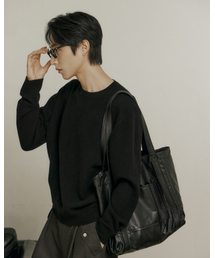 POKER FACE（ポーカーフェイス）の「[STALKERS EXCLUSIVE] FARASHA CASHMERE CREW NECK KNIT BLACK（ニット/セーター）」