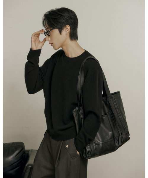 POKER FACE（ポーカーフェイス）の「[STALKERS EXCLUSIVE] FARASHA CASHMERE CREW NECK KNIT BLACK（ニット/セーター・メンズ・その他・46/48/50）」の12枚目の写真
