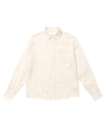 NASH VEIL TEXTURE SHIRT / VANILLA