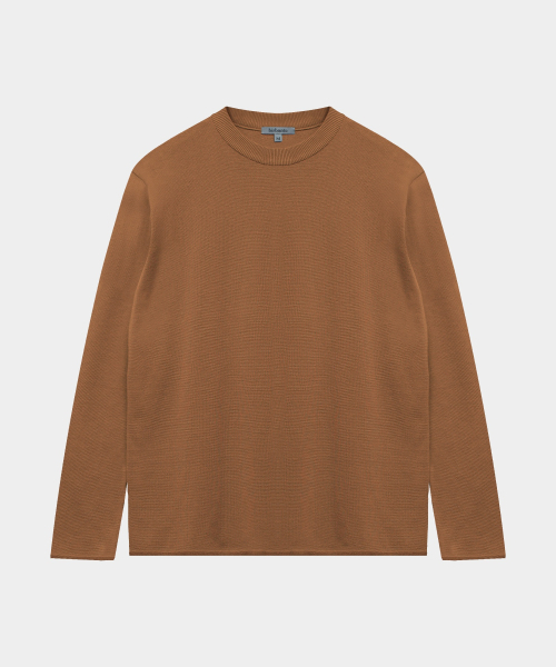 BIRBANTE(ビルバンテ)の「ミラノウォッシャブルラウンドニット - ブリック(ニット/セーター・メンズ・レンガ・SMALL/MEDIUM/LARGE/X-LARGE)」の2枚目の写真