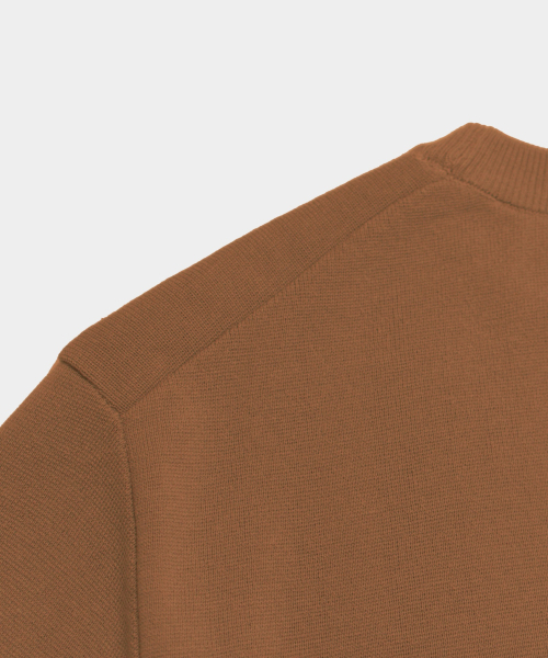 BIRBANTE(ビルバンテ)の「ミラノウォッシャブルラウンドニット - ブリック(ニット/セーター・メンズ・レンガ・SMALL/MEDIUM/LARGE/X-LARGE)」の5枚目の写真